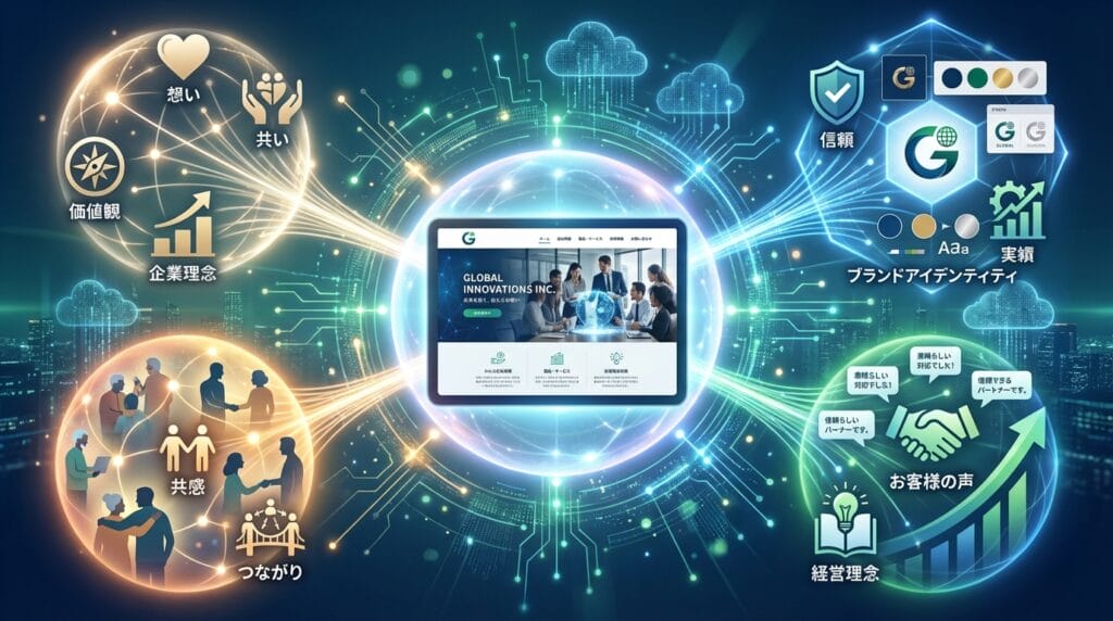 ホームページは、御社のブランドイメージを伝える最も重要なツールです。どんな会社なのか、何を大切にしているのか、どんな想いで事業をしているのか、すべてホームページで伝えることができます。