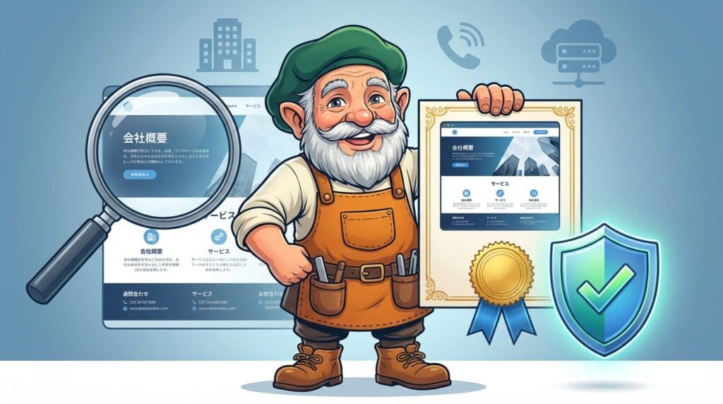 ホームページが「会社の実在性」を証明する最も重要な手段