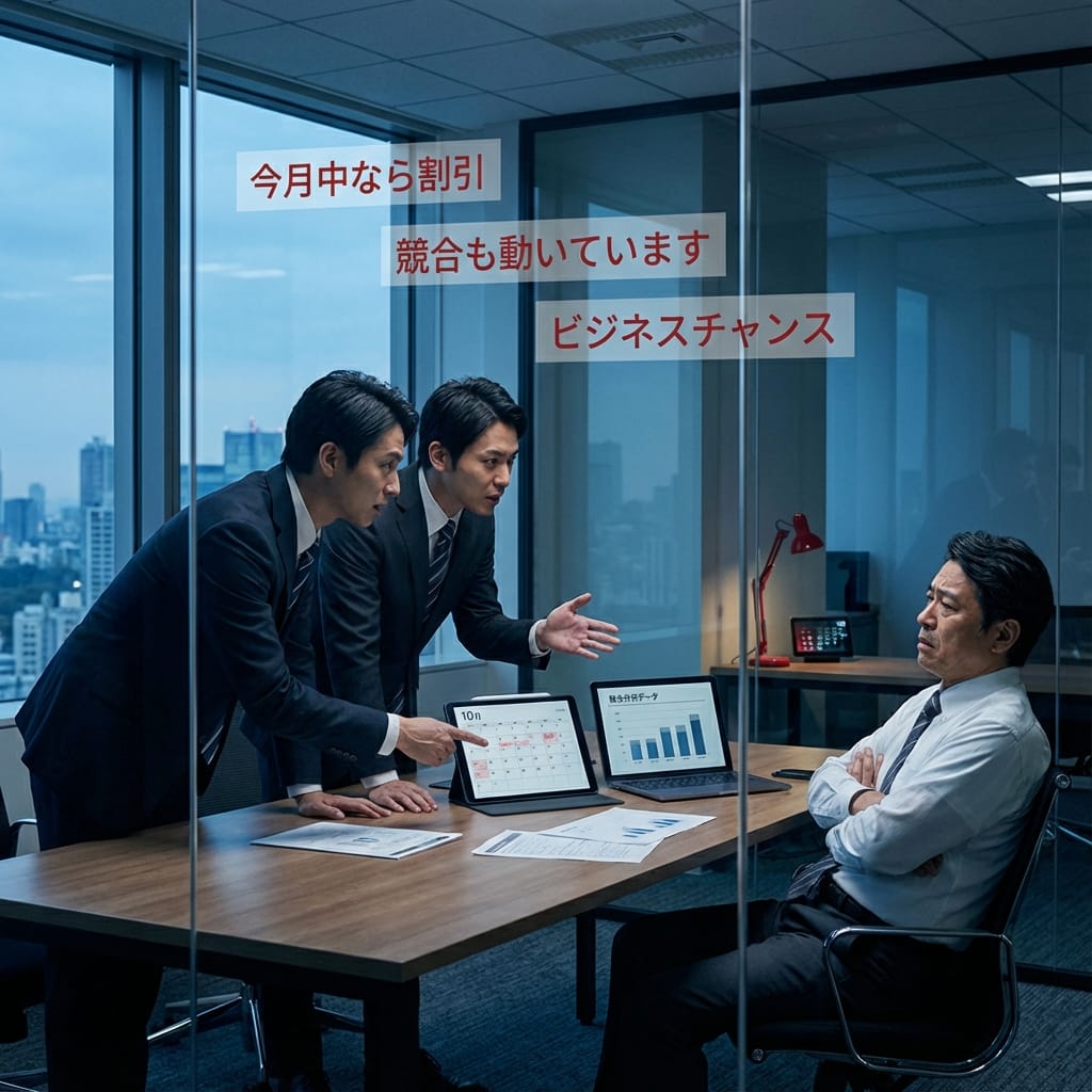 都心の制作会社は、営業力が強いところも多く、「とりあえず話だけ聞きたい」と思って行っても、「今月中に契約すれば割引します」「競合他社も動いてますよ」「このままだとビジネスチャンスを逃しますよ」と契約を迫られるのではないか、という警戒心があります。