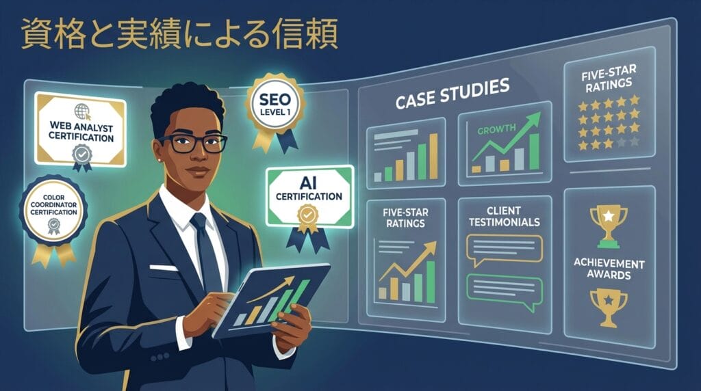 資格と実績の信頼性
