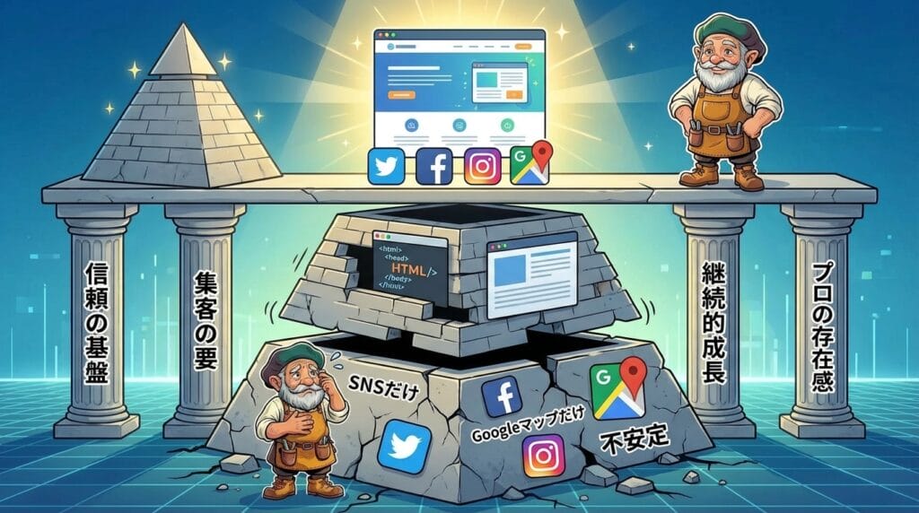 SNSやGoogleマップがあれば、ホームページはいらない