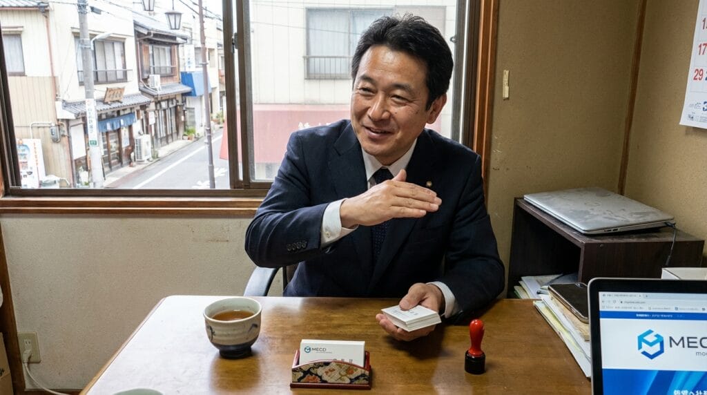 ホームページなんていらないよ。うちは営業は全部紹介だし、名刺で十分だから