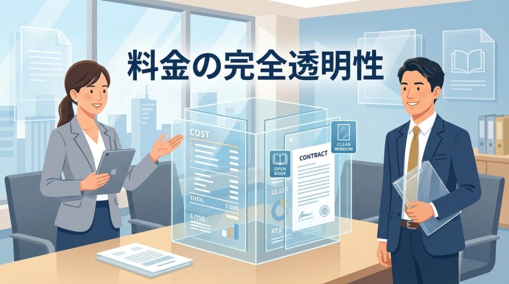 料金の完全透明性