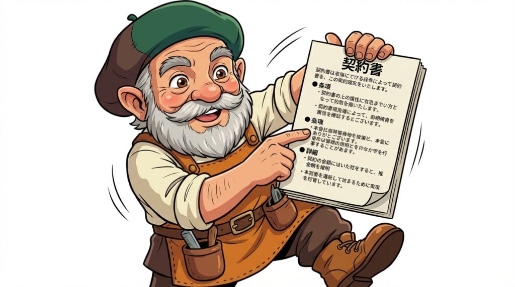 契約書を一つずつ平易な言葉で説明してくれる