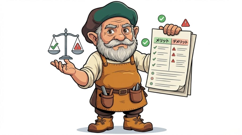 デメリットやリスクも正直に伝えてくれる