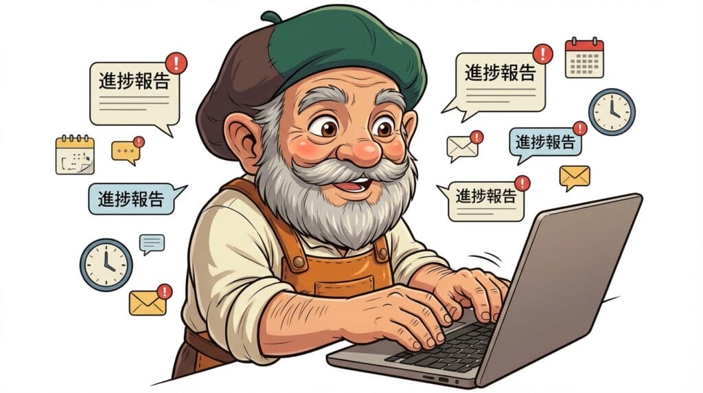 レスポンスが早く、定期的に進捗報告をしてくれる